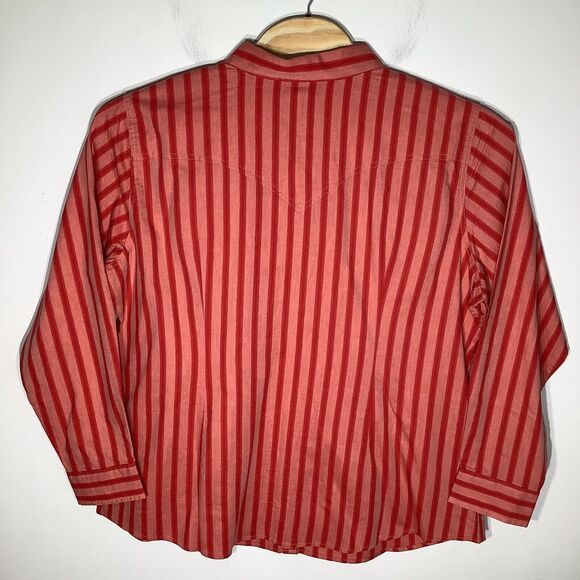 Wrangler Retro Mens‎ Long Sleeve Pearl Snap Shirt Size 3XL NWT - Picture 3 of 9
